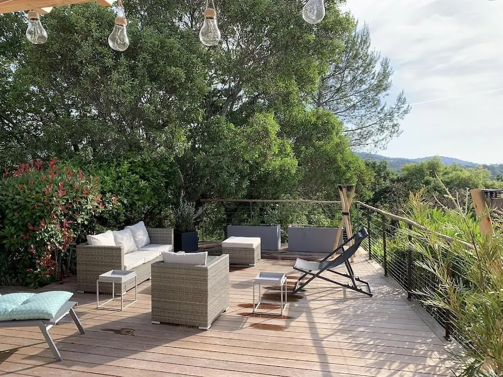 Les Restanques Maison Des Chenes Vue Mer 6 Personnes 格里莫 0*,